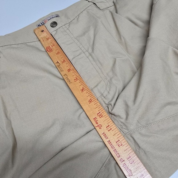 5.11‎ Tactical Taclite Pro Pants 38x30 Beige Ripstop Cargo Utility Workwear READ - Picture 11 of 14